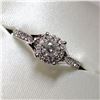 Image 2 : 14K WHITE GOLD DIAMOND (0.4CT) DIAMOND (0.16CT) RING SIZE 7