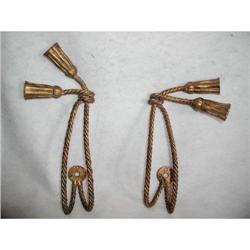 Italian Tiebacks Towel Hooks C.1930-40 #2127979