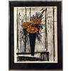 Image 1 : Bernard Buffet, Framed Lithograph, Flower #2128111