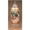 Image 1 : GERMAN Beer STEIN Full COLOR Relief ANTIQUE #2128549