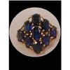 Image 1 : DECO Genuine 9 Sapphire large  GOLD RING #2128687