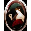 Image 1 : EXOTIC ART DECO Reverse Painting  WOMAN #2128714