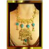 Image 1 : Extraordinary Turquoise Egyptian NECKLACE #2128734