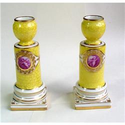 Pair of Saxonian Porcelain Candlesticks #2128775