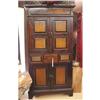 Image 1 : ANTIQUE DUTCH ARMOIRE CABINET LINEN PRESS #2128879