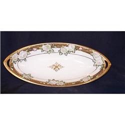 Nippon Cabbage Rose HUGE Relish Dish #2138540