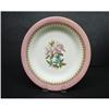 Image 1 : ANTIQUE PINK BORDER HAND PAINTED PLATE #2138713