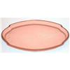Image 1 : Tiffin MILADY Pink Satin Glass Vanity Tray #2139034