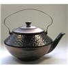 McCoy Black Teapot Cookie Jar w Brass Handle #2139152