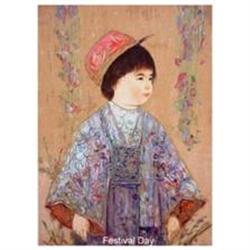 Festival Day serigraph by Edna Hibel #2139243