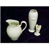 Image 1 : Set of 3 Lennox Angel, Pitcher & Vase White on #2139252