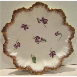 Hand Painted Limoges Violets Plate #2139348