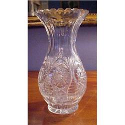 Tall Brilliant Period Cutglass Vase #2139355