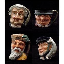 Set (4) Royal Doulton Miniature Character Jugs#2139438