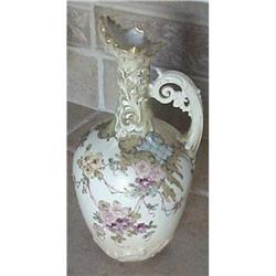 RstK amphora art pottery pitcher with flowers #2139519