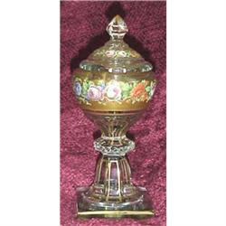 Lovely painted floral candy jar with lid #2139520