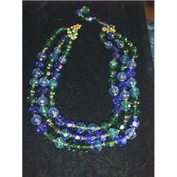 DeMario blue & green three strand necklace #2139539