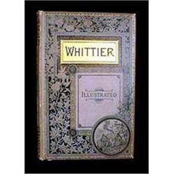 Antique Whittier Poetry Illustrated Gold Gilt #2139544