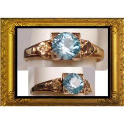 Early DECO vintage GOLD TOpaz nice  RING #2139554