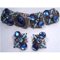 GLITZ  CHUNKY Vintage LAYERed Bracelet & ER #2139559