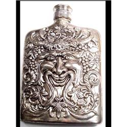 GOTHIC Tremendous BACCHUS  silver FLASK  #2139565