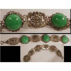vintage PEKING glass filigree chinese bracelet #2139584