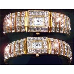 HOLLYWOOD GLITZ 82 GRAM WIDE BRacelet watch #2139591