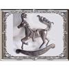 Vintage sterling signed Figural carousel Brooch#2139595