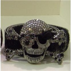 Swarovski Black Pirate Belt Skull Buckle #2139624