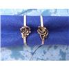 Image 1 : Estate handmade Sterling Silver Rose Earrings #2139631