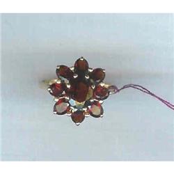 Garnet and 14k Ring c1960 Size 71/2 #2139675