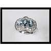 Image 1 : BEAUTIFUL DIAMOND , AQUAMARINE WHITE  GOLD RING#2152522