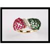 Image 1 : BEAUTIFUL  DIAMOND  , RUBY AND EMERALD YELLOW  #2152525