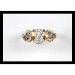 BEAUTIFUL  DIAMOND   YELLOW GOLD RING #2152529