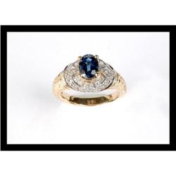 BEAUTIFUL  DIAMOND AND BLUE SAPPHIRE YELLOW #2152531