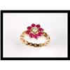 Image 1 : BEAUTIFUL  DIAMOND AND RUBY YELLOW  GOLD RING #2152538
