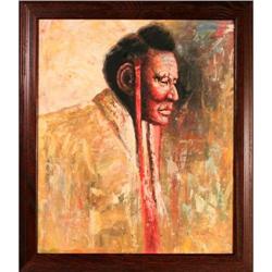 "Native American" by A. Ysin - oil portrait #2152564