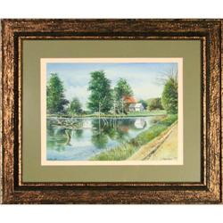 Novi michigan watercolor landscape MacIsaac #2152587