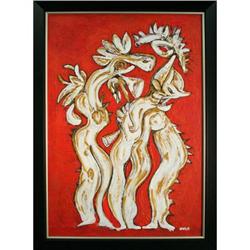 "El Lino Blanco" by Carlos Viver - oil painting#2152604