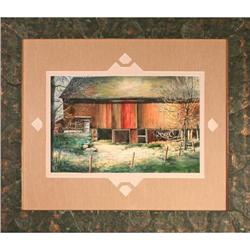 Michigan landscape bridge watercolor MacIsaac #2152607