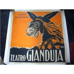 Vintage Poster - Asino Velocipedista - Italian#2152736