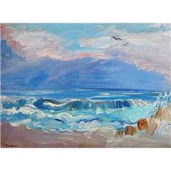 "Squall Goes" oil in impressionism style. #2152750