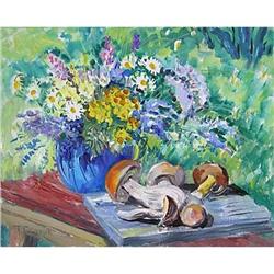 Impressionism oil "Fungi" by Sorokina T. #2152763