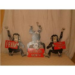 Fram oil filter sign monkeys display1956 #2152767