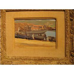 St.Tropez, oil on board by Claude Chereau- 1883#2152773
