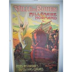 Antique French Color Lithograph Poster #2152777