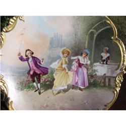 13.5" DUBOIS SIGNED LIMOGES PLACQUE #2152785