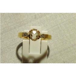 Victorian Set 14K, 1/2 carat rose cut diamond #2152786
