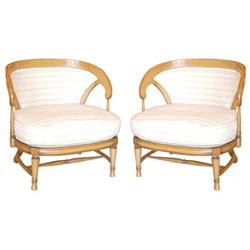 Pair Tomlinson Hollywood Regency style chairs #2152793