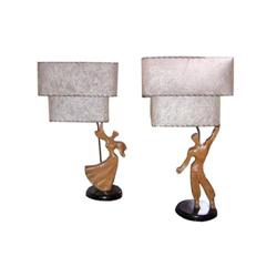 Pair Lamps attrib. to Heifetz-eames era, modern#2152795